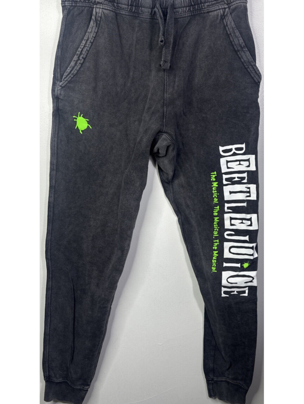Beetlejuice The Musical Mineral Wash Joggers Womens XL Theater loungewear